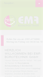 Mobile Screenshot of emf-buerotechnik.de