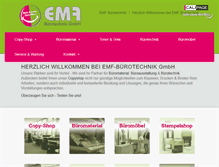 Tablet Screenshot of emf-buerotechnik.de